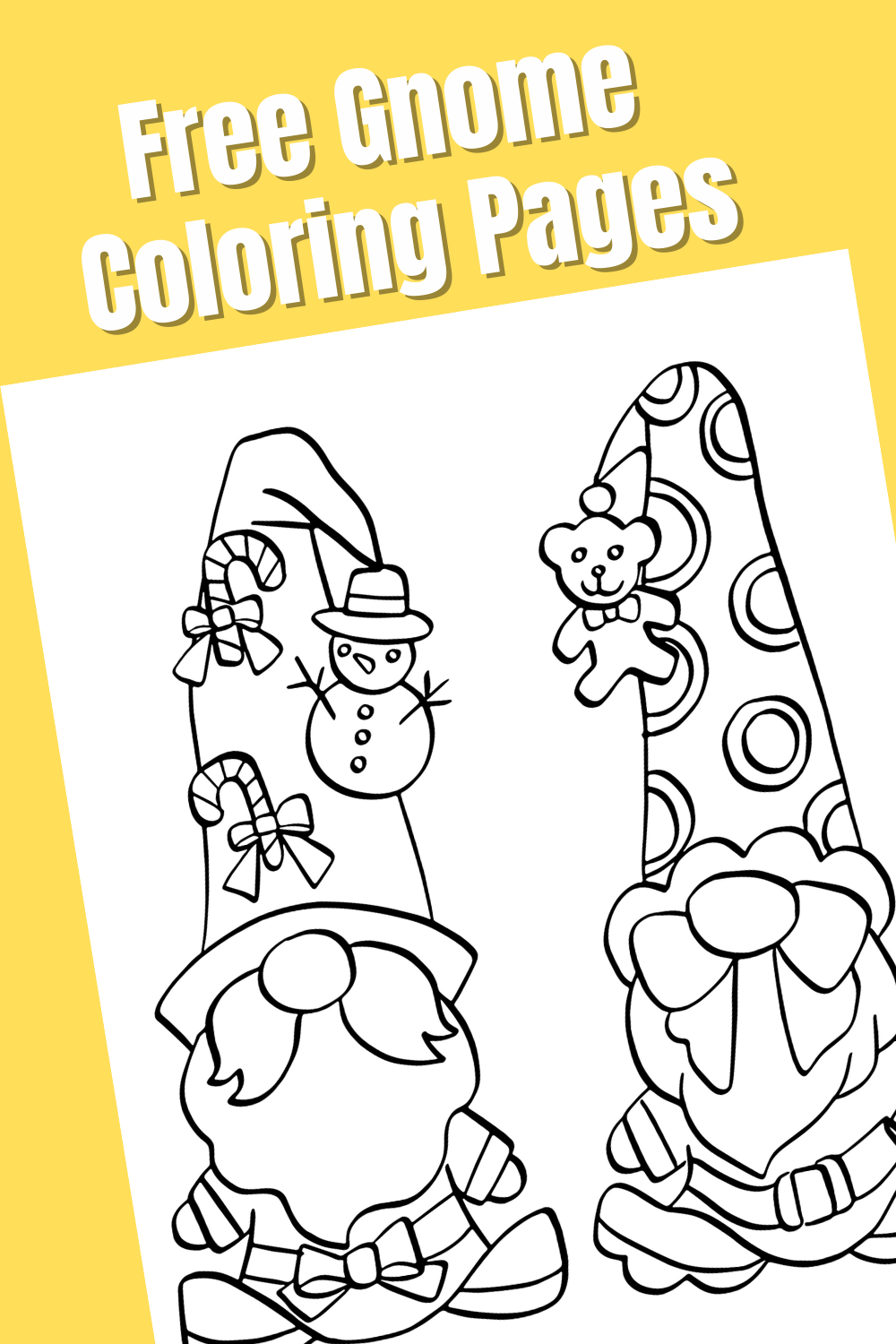 Free Gnome Coloring Pages | DIYIdeaCenter.com
