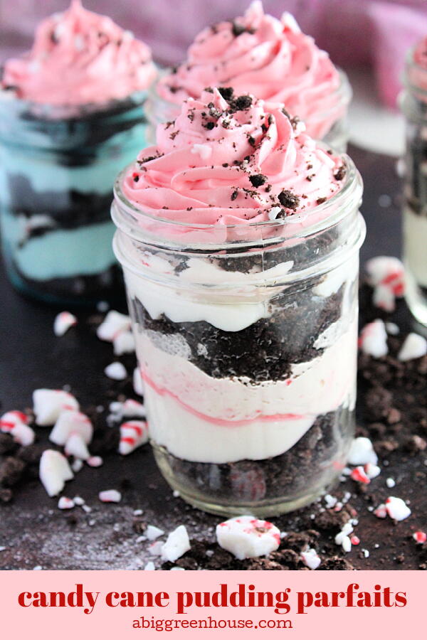 Candy Cane Pudding Parfaits | RecipeLion.com