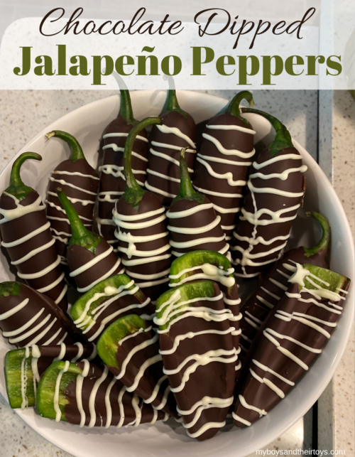 Chocolate Dipped Jalapeno Peppers