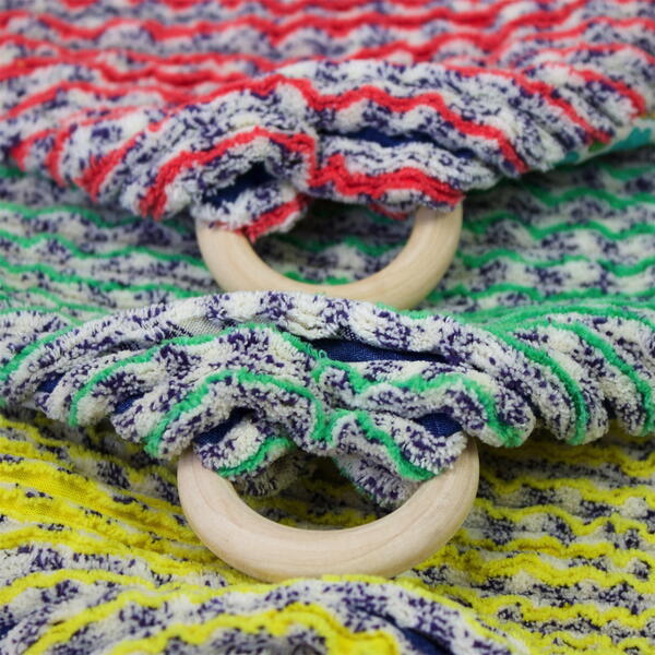 DIY Chenille Baby Blanket With Wood Teething Ring: Finished, Three Colors