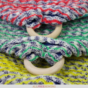 DIY Chenille Baby Blanket With Wood Teething Ring