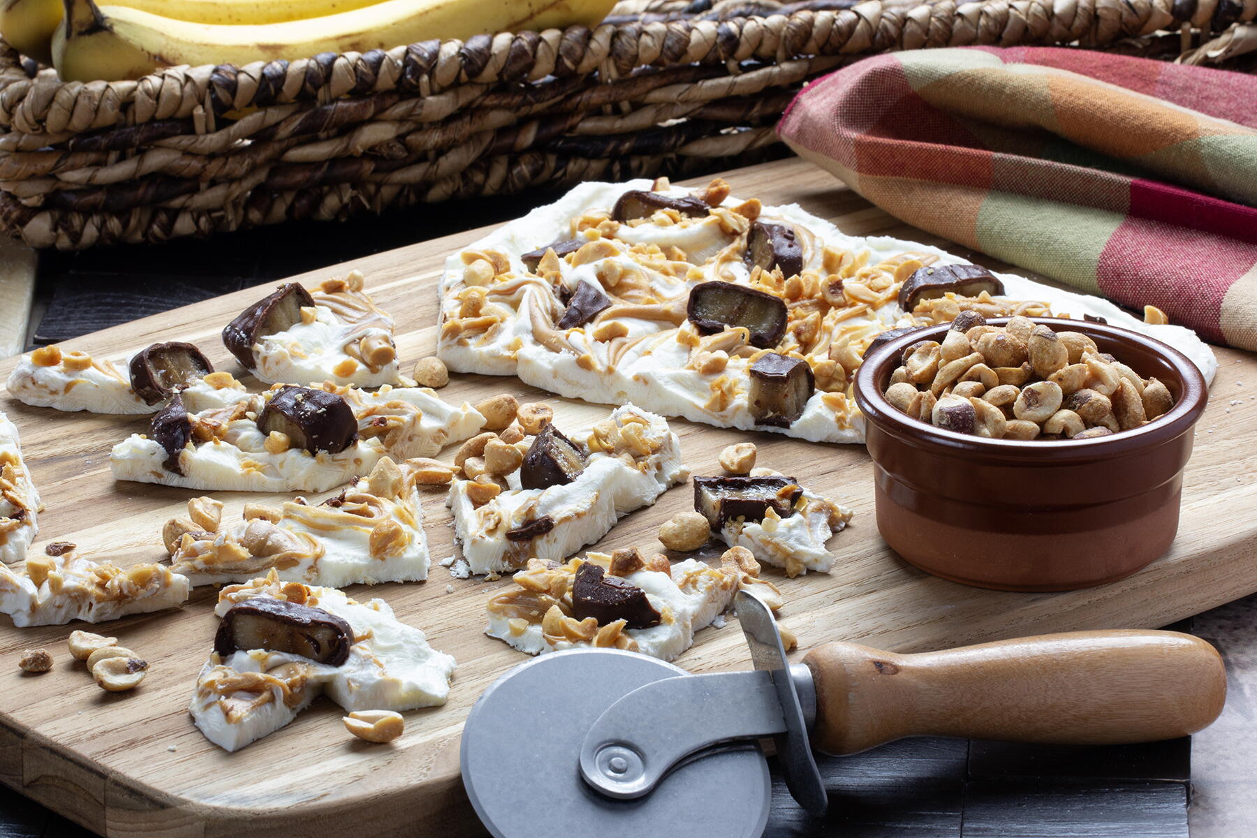 Peanut Butter & Banana Yogurt Bark