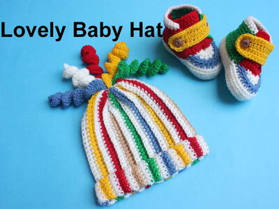 Easy & Super Beautiful Baby Beanie Hat Details All Sizes 