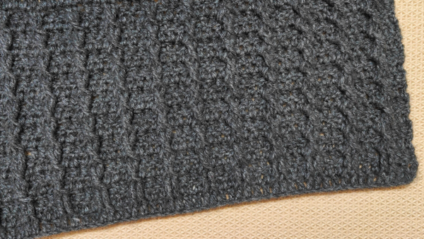 Textured Criss Cross Crochet Blanket Pattern