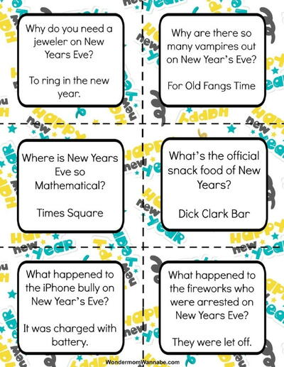 New Year Lunch Box Jokes For Kids