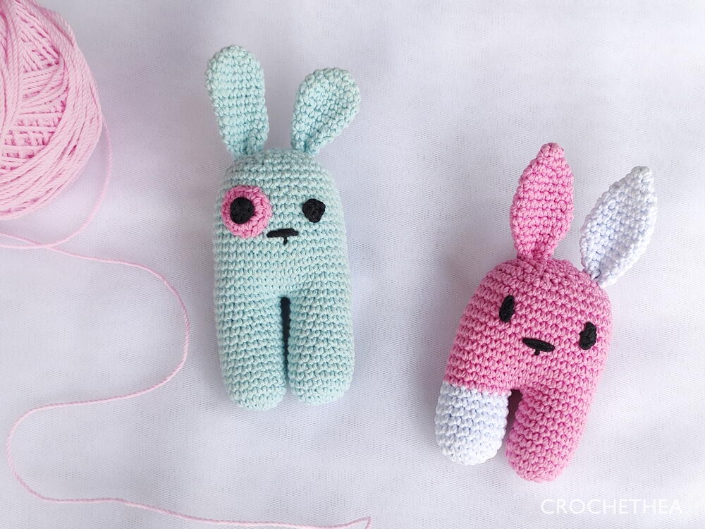 Blop And Kippi The Bunnies Crochet Pattern | AllFreeCrochet.com