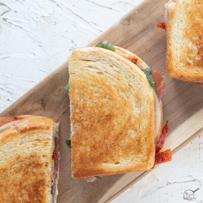 Gourmet Grilled Cheese With Prosciutto And Fig Jam