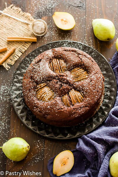 Pear And Chocolate Cake