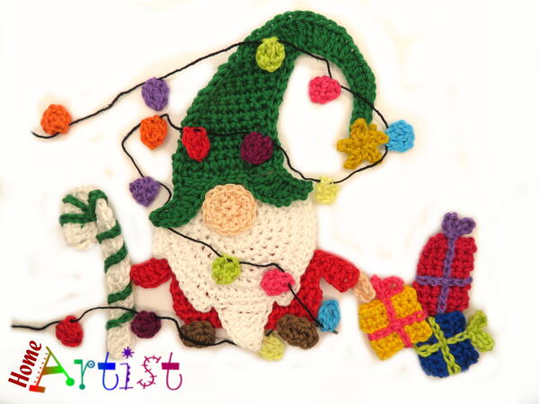 Gnome Crochet Applique