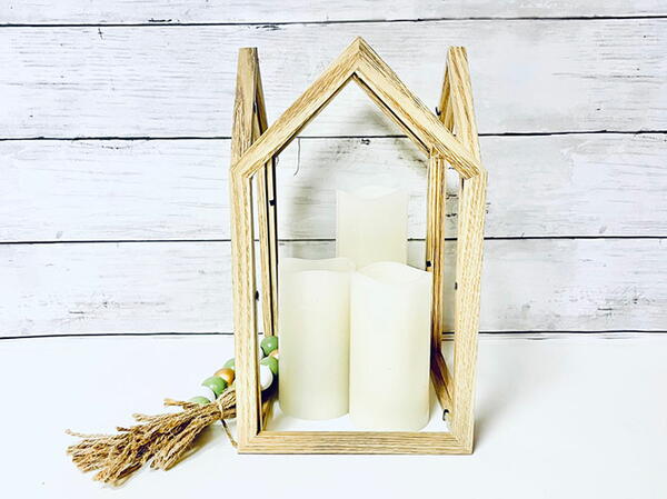 Dollar Tree Picture Frame Lantern