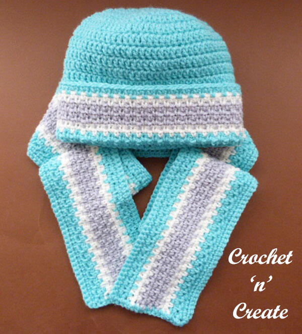 Child's Woven Hat & Scarf