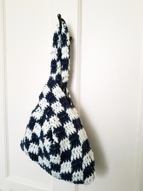 Crochet Checkered Bag