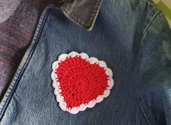 Red Heart Valentine Applique