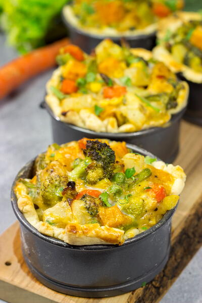 Roasted Veggie Pot Pie