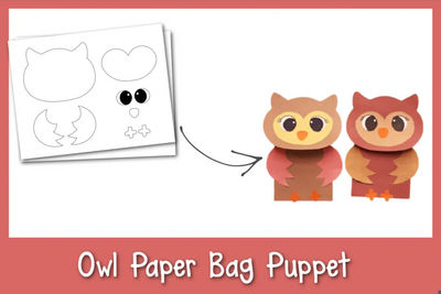 Owl Paper Bag Puppet