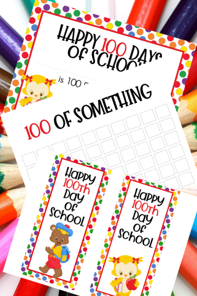 100th Day Of School Activity Set