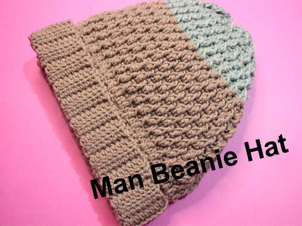 Men's Hat//handmade Easy Alpine Stitched Hat 