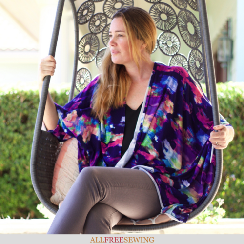 One Hour DIY Kimono Wrap Tutorial