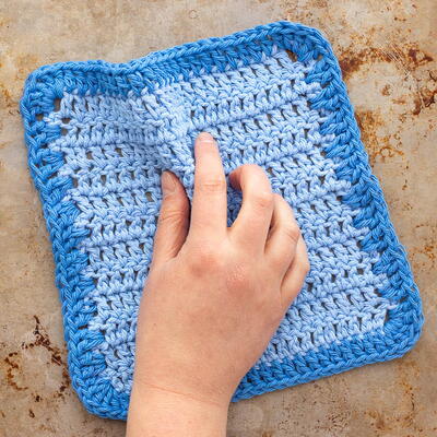 Double Crochet Dishcloth