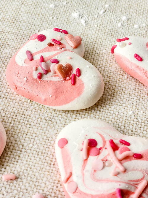 Valentine Meringue Cookies