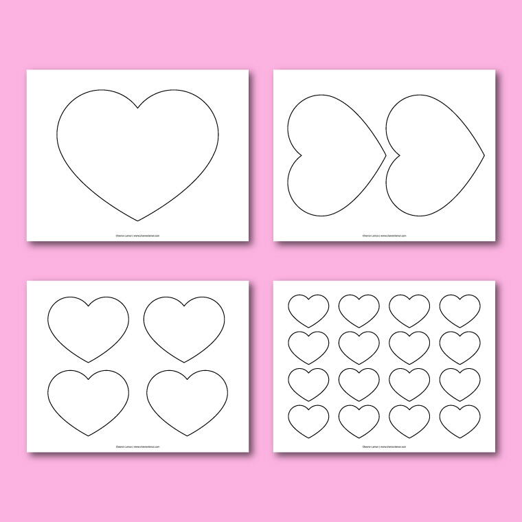 Printable Heart Templates Printable Heart Templates