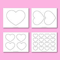 Printable Heart Templates | FaveCrafts.com