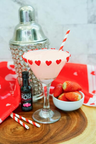 Chocolate Covered Strawberry Martini