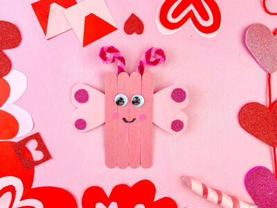 Cute Valentine’s Day Love Bug Craft For Kids