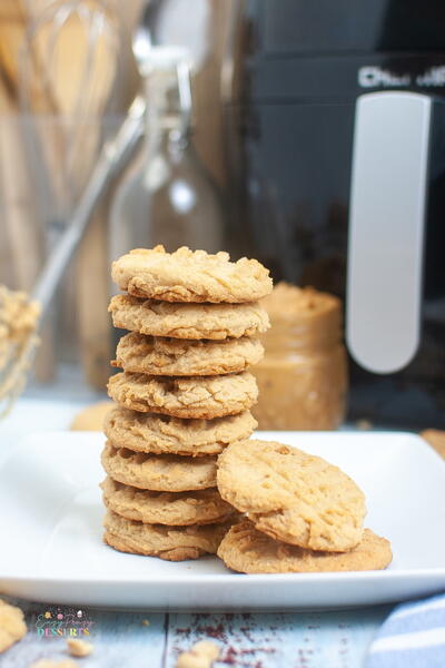 Air Fryer Peanut Butter Cookies