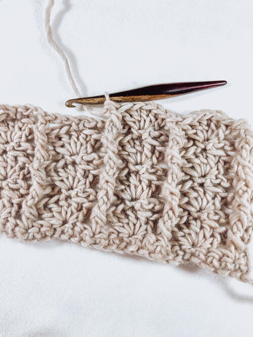 Post And Shell Crochet Stitch