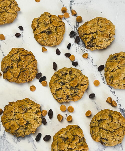 Oatmeal Raisin Butterscotch Cookies