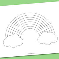 Printable Rainbow Templates | FaveCrafts.com