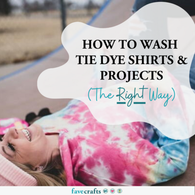 How to Wash Tie Dye Shirts and Projects