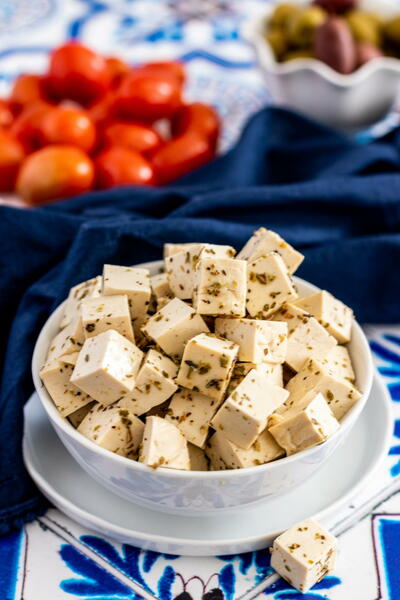 4 Ingredient Vegan Tofu Feta