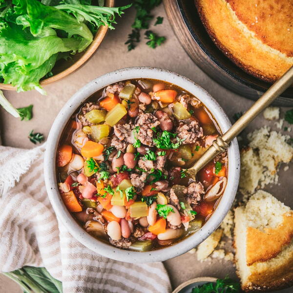 15 Bean Soup With Sausage