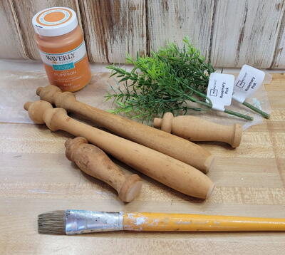 How To Make Wooden Spindle Carrots
