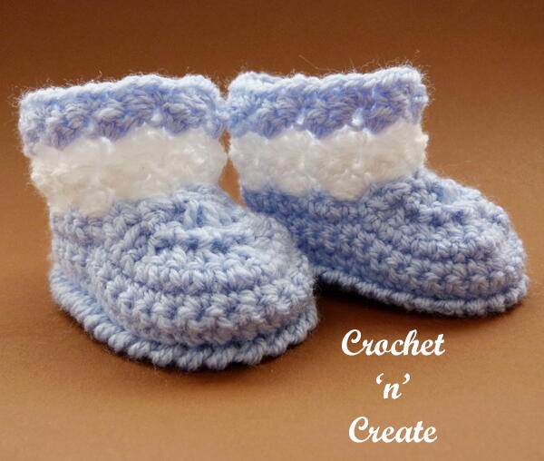 Tommys Crochet Booties