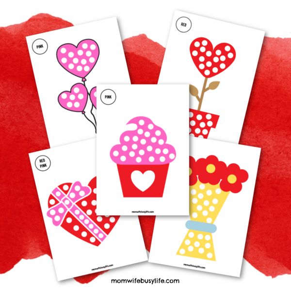 Valentine's Day Q Tip Painting Activity 