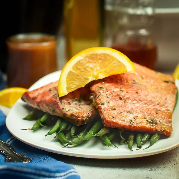 Air Fryer Orange Glazed Salmon