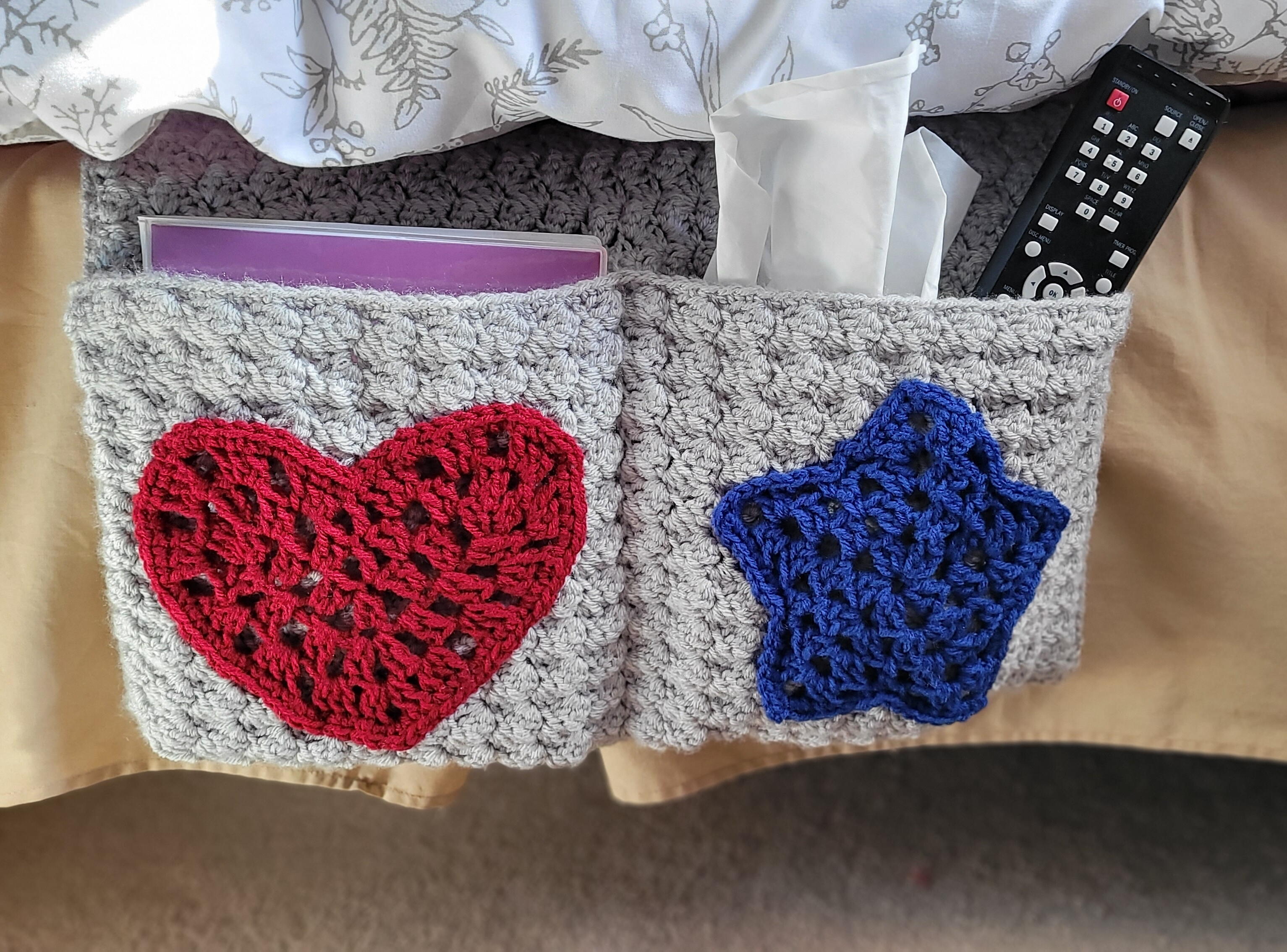 Crochet Bedside Pocket | AllFreeCrochet.com