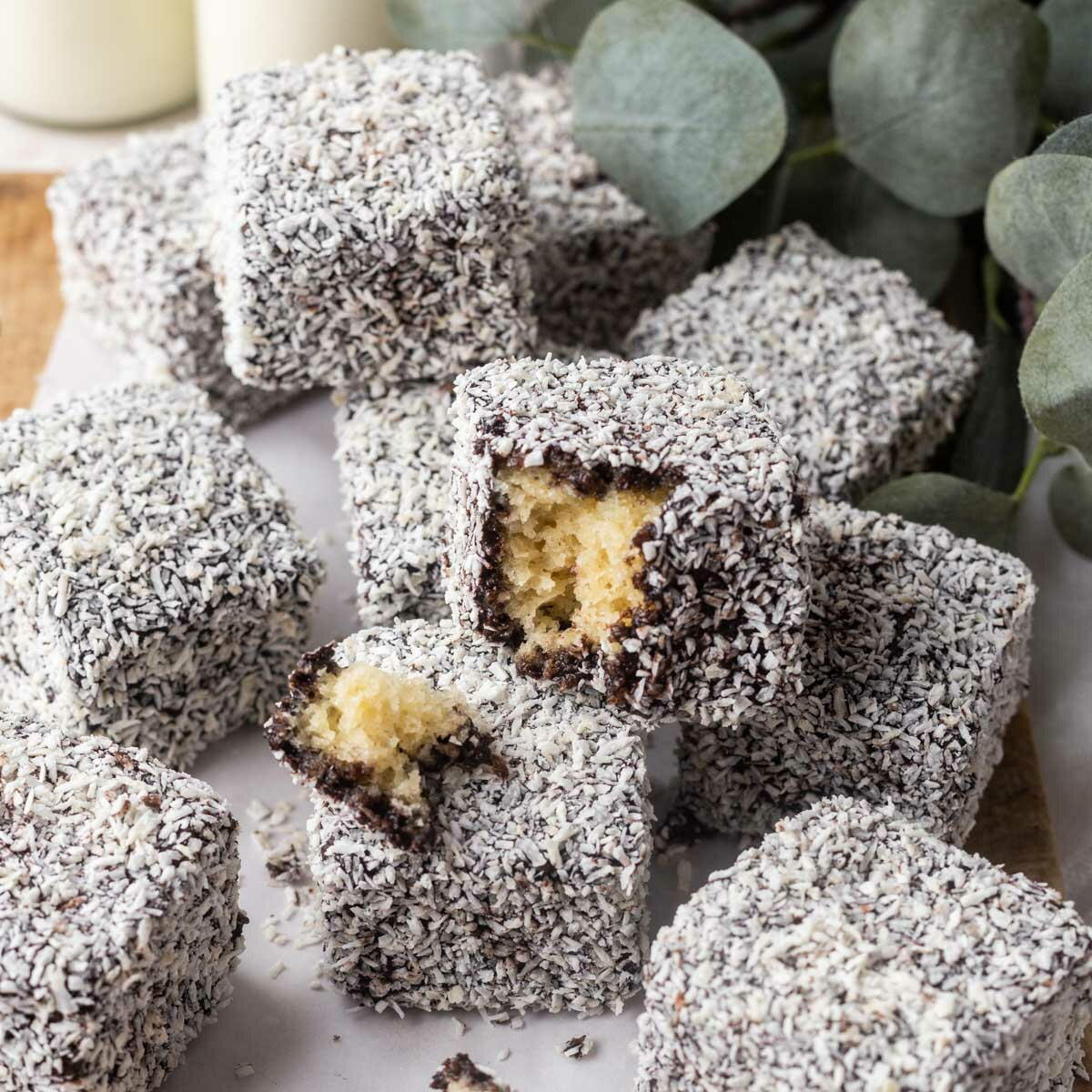 Lamington Animation Classic Australian Lamingtons | RecipeLion.com
