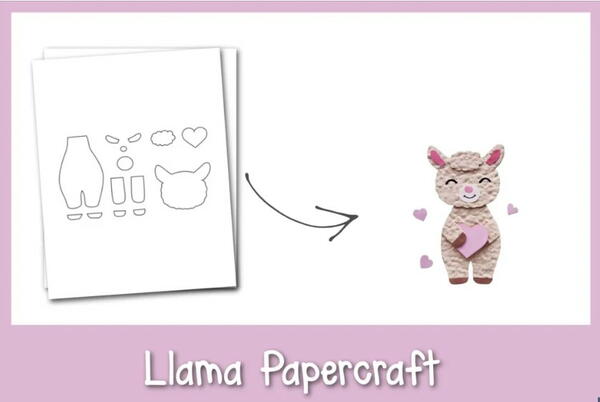 Llama Papercraft