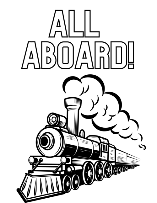 Fun Train Facts And Train Coloring Pages