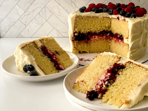 Mixed Berry Chantilly Cake