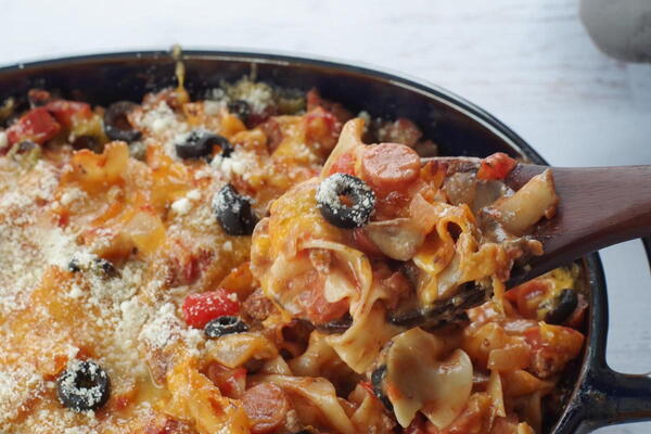 Healthy Pizza Casserole