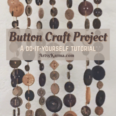 How To Make A Button Mobile Craft Project