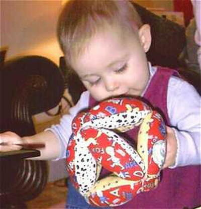 Fabric Baby Grab Ball (Free Pattern) | AllFreeSewing.com