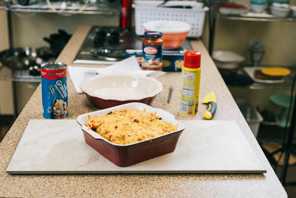 Testing a new casserole recipe