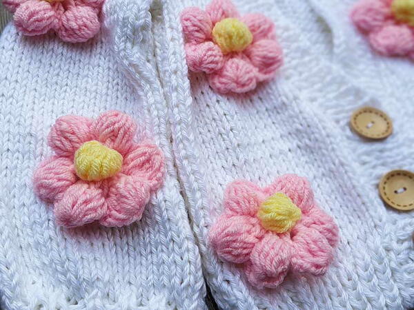 Puff Stitch Flower