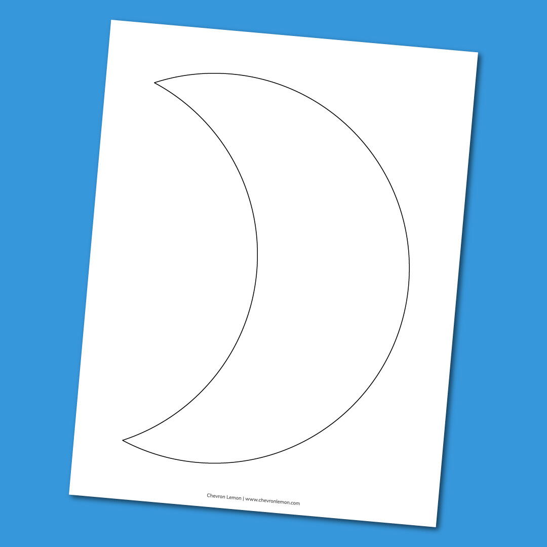 Printable Crescent Moon Templates